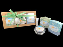 Load image into Gallery viewer, Gift Box Set 4 Piece (2 Soap, 1 Lotion Bar 1 Lip Balm)
