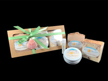 Load image into Gallery viewer, Gift Box Set 4 Piece (2 Soap, 1 Lotion Bar 1 Lip Balm)
