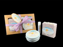 Load image into Gallery viewer, Gift Box Set (1 Soap, Lotion Bar, Lip Balm)
